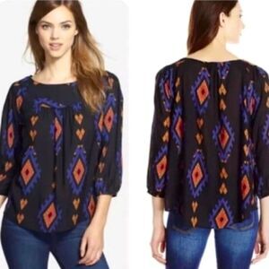 Lucky Brand Aztec blouse
